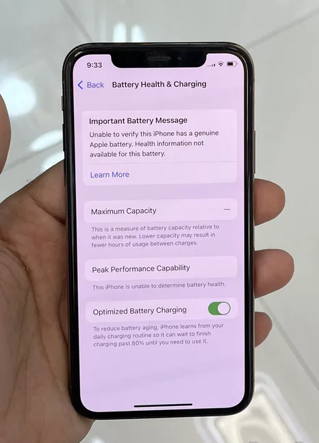 iPhone XS 256 GB All Ok Battery message-pic_1