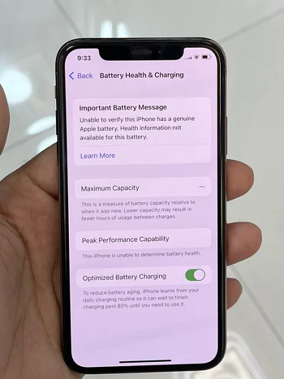 iPhone XS 256 GB All Ok Battery message-pic_1