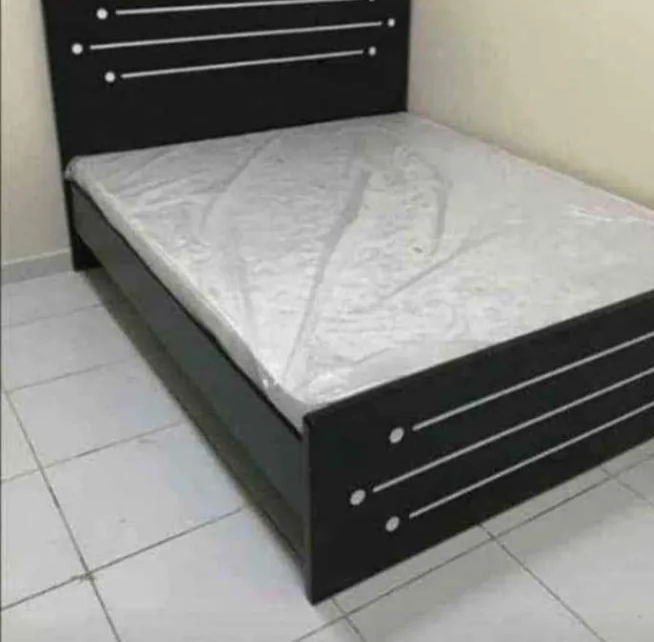 I am selling brand new solid wood MDF Bed with mattress-pic_1