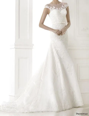 Pronovias Seba Princess Wedding Dress In Lace for Women-image