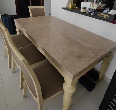 Marble topped Dinning table