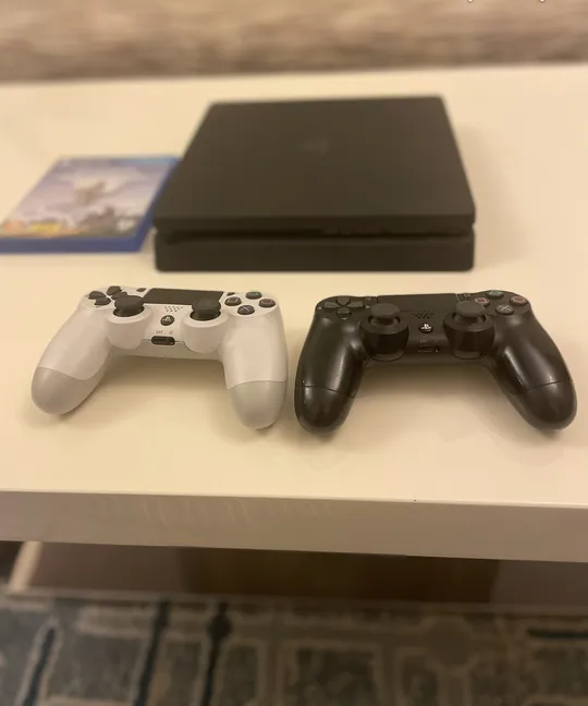 PS4 with 2 CONTROLLERS AND horizen game