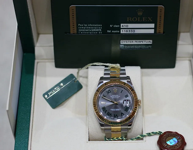 ROLEX 18K S/S DATEJUST II 41MM WITH WIMBLEDON DIAL (BOX & W.CARD)-pic_3