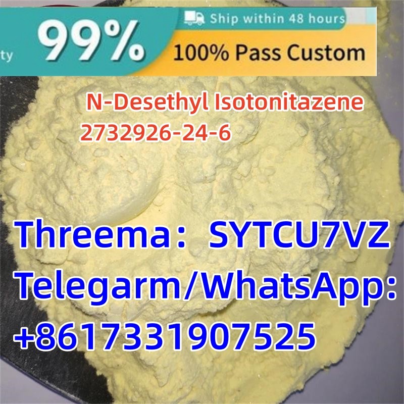 research chemicals CAS 2732926-24-6 N-Desethyl Isotonitazene WhatsApp:+8617331907525