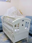 Twin large baby bed with a small rocking bed for sleeping with steamer sanitizers for milk bottle-pic_2