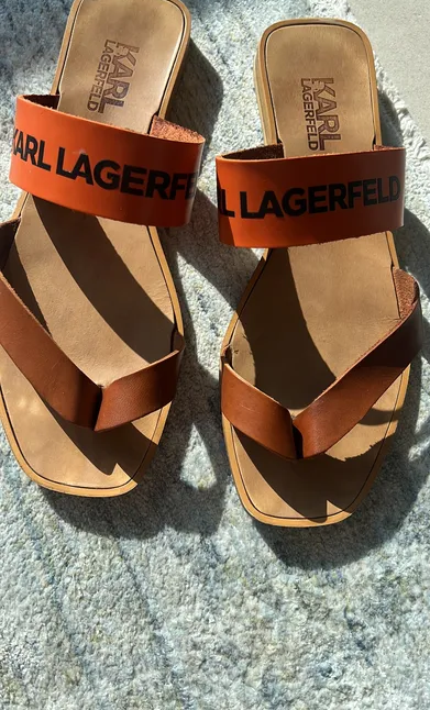 Karl lagerfeld brown sandal