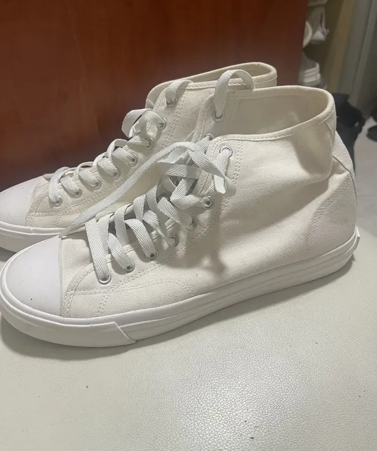 H&m canvas shoes high cut never used size 43