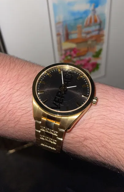 Versace Watch: 18k gold plated-pic_1
