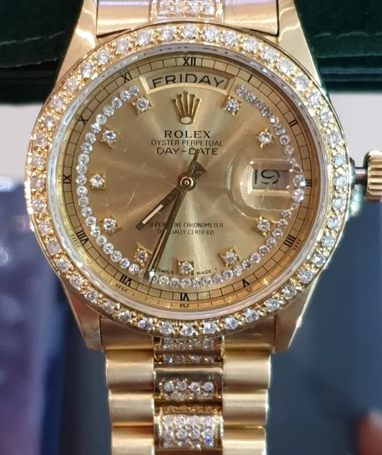ROLEX 18038 PRESIDENTIAL DAY-DATE JUST 565 DIAMONDS-pic_1