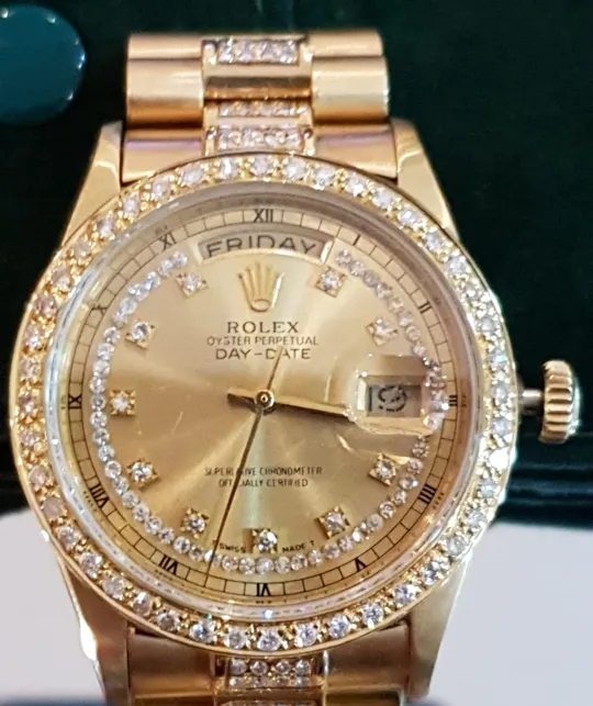 ROLEX 18038 PRESIDENTIAL DAY-DATE JUST 565 DIAMONDS-image