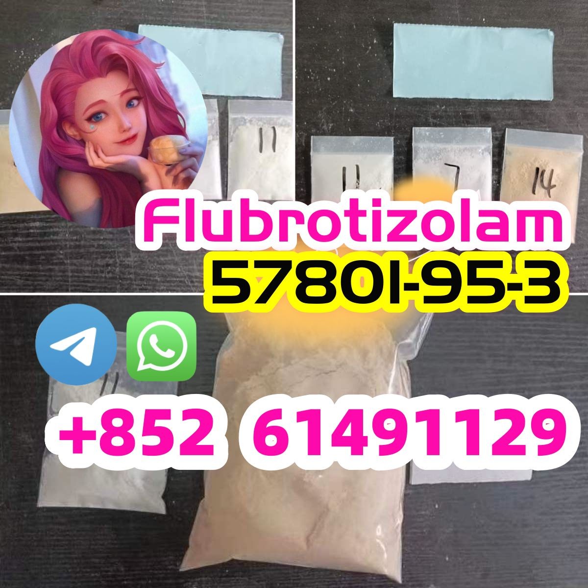 57801-95-3 Flubrotizolam WhatsApp/Telegram:+852 61491129-pic_1