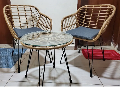 2 chair with table-pic_1