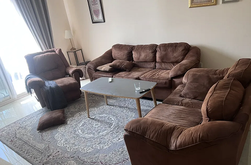 Sofa sett with recliner-image