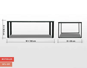 Lucka glass top coffee table-pic_1