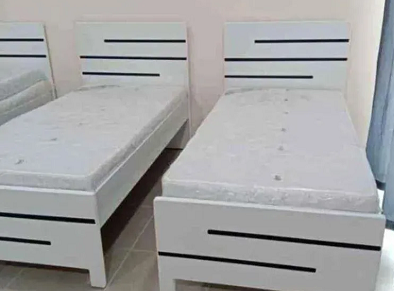 brand new single Wood Bed with mattress home delivery-pic_1