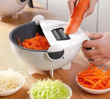 Multifunctional Vegetables Slicer, Cutter and Chopper with Strainer Basket