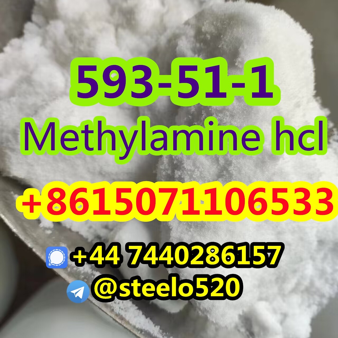 Hot in EU UK AUS Methylamine hcl cas 593-51-1