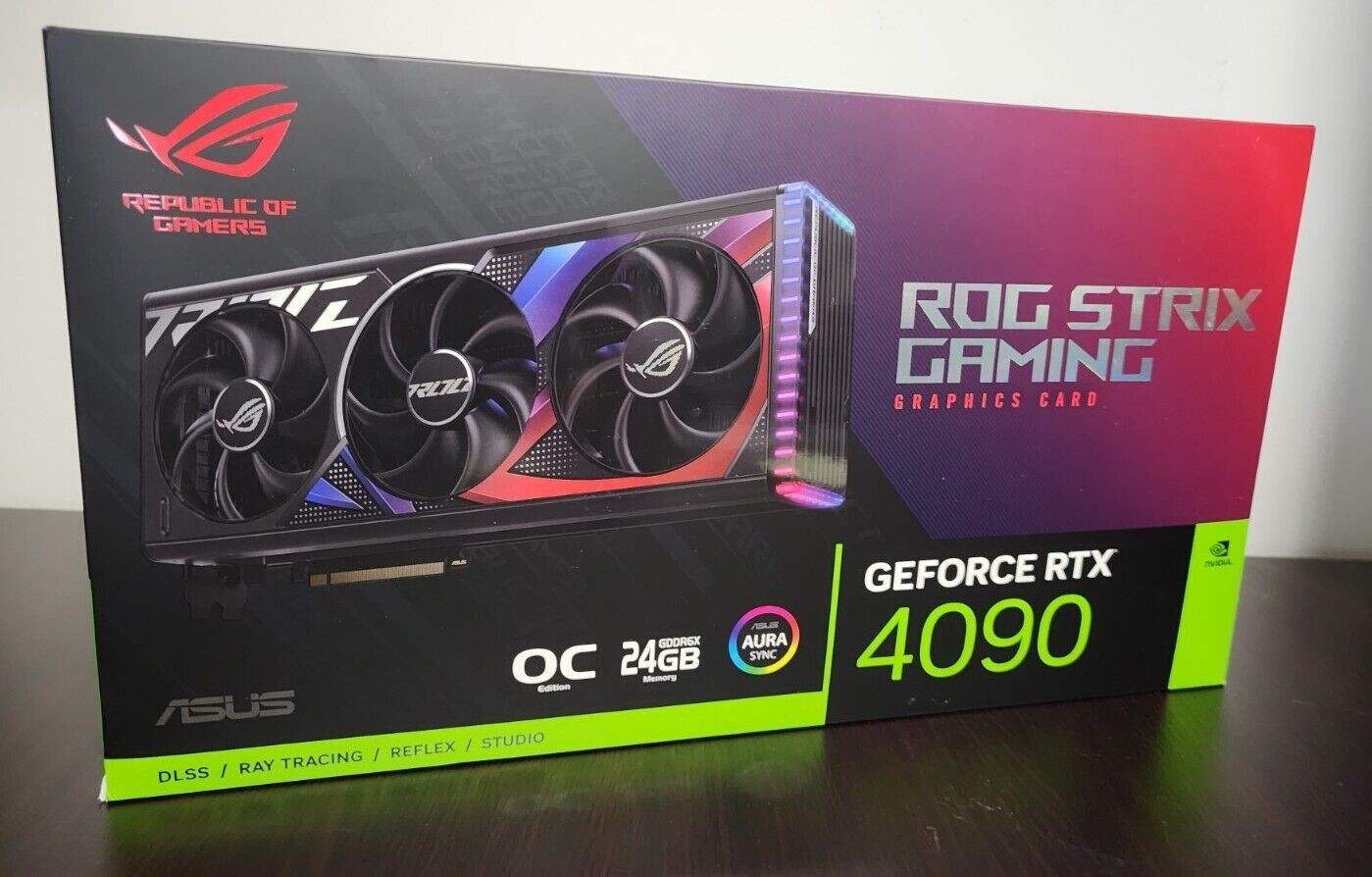 For sale ASUS ROG Strix GeForce RTX 4090 OC 24 GB GDDR6X