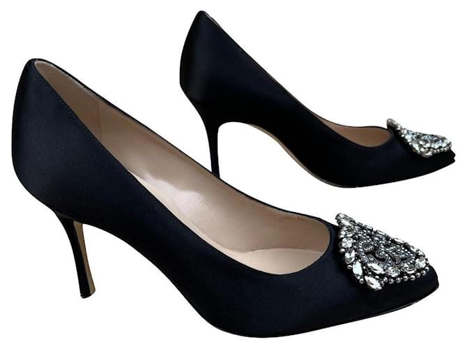 Authentic Manolo Blahnik Black 950-pic_1