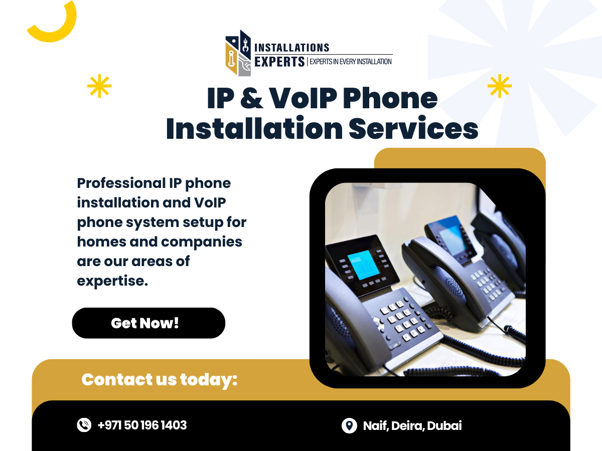 IP & VoIP Phone Installation Services  - +971 50 196 1403-pic_1