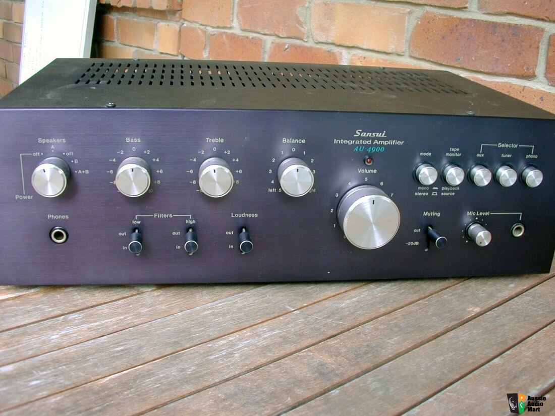 Classic sansui stereo integrated amplifier-image