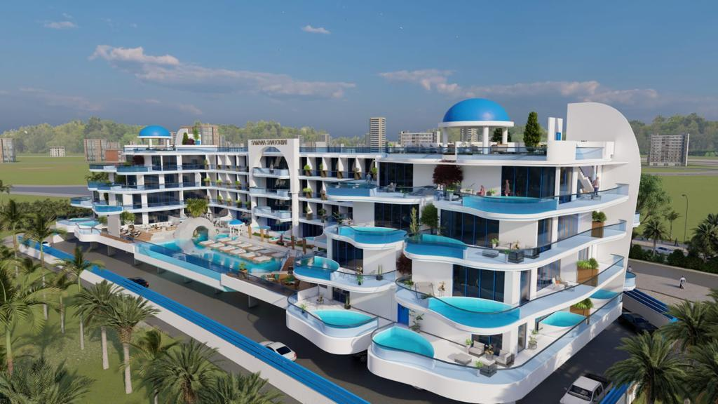 Luxury 1 BR | Privat Pool | Santorini-inspired
